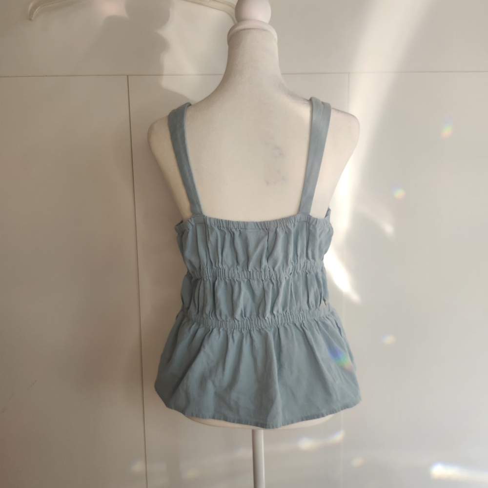 Universal Thread Light Blue Smocked Tank Top